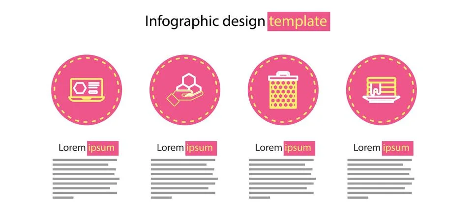 Set line Honeycomb, Stack of pancakes, and hand and online service icon. Vector Illustrazione stock