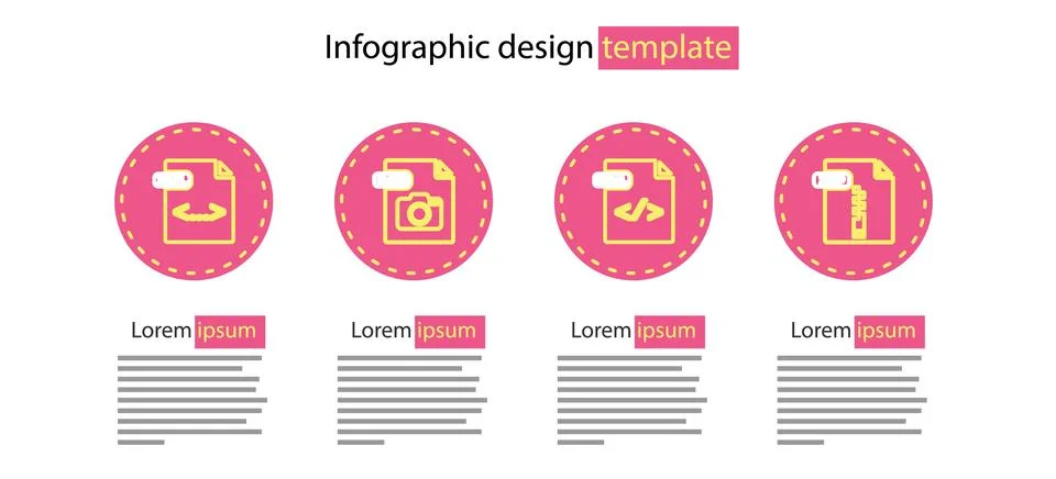 Set line HTML file document, ZIP, RAW and XML icon. Vector 스톡 일러스트