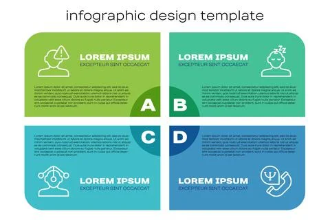 Set line Hypnosis, Finding a problem in psychology, Online psychological co.. Stock Illustration
