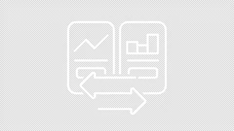 Set of line icons representing comparison Stock Footage 276085733