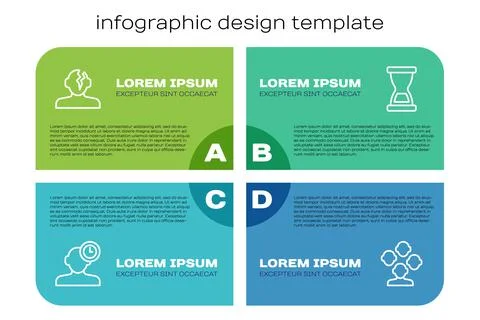 Set line Insomnia, Solution problem in psychology, Schizophrenia and Old Illustrazione stock