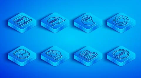 Set line Laptop and help, Speech bubble with text Help, Support operator in Stock Illustration
