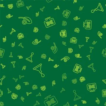 Set line Leaf or leaves, Funnel filter and DNA symbol on seamless pattern Illustrazione stock