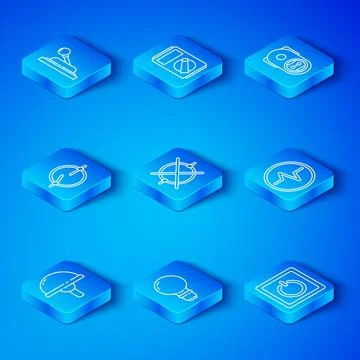 Set line Light emitting diode, Electric circuit scheme, bulb with concept of Stock Illustration