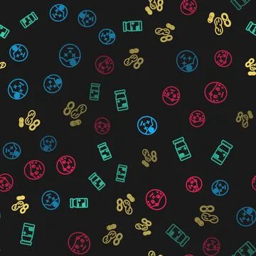 Set line Man having headache, Medicine bottle and pills, Peanut and with exce 스톡 일러스트