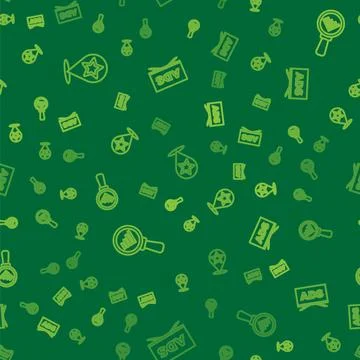 Set line Map pointer with star, Magnifying glass and analysis and Advertising Stock Illustration