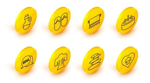 Set line Massage, Stack hot stones, Spa salon, Swimming pool with ladder, Towel Stockillustratie