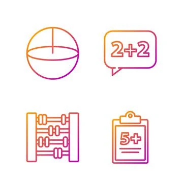 Set line Mathematics function sine, Graph, schedule, chart, diagram, Calculator Illustrazione stock