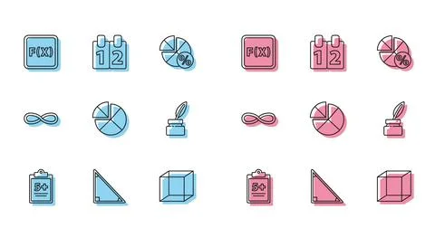 Set line Mathematics function sine, Calendar, Equation solution, Function Stock Illustration