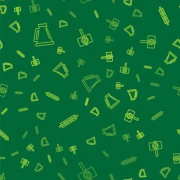 Set line Megaphone, Barbed wire and Protest on seamless pattern. Vector Illustrazione stock
