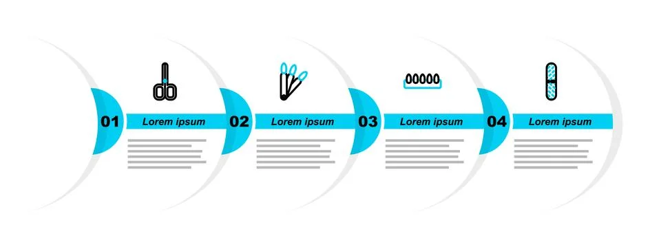 Set line Nail file, False nails,  and scissors icon. Vector Stock Illustration