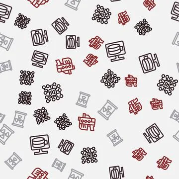 Set line Neural network, Cloud database, Radioactive waste in barrel and Futu Illustrazione stock