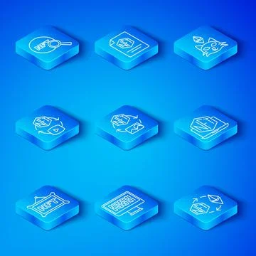 Set line NFT Digital crypto art, Binary code, Laptop with store app, Search and Stock Illustration