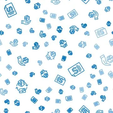 Set line NFT Digital crypto art, Binary code and on seamless pattern. Vector Stock Illustration