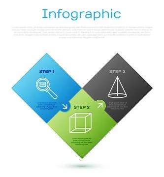 Set line Paper clip, Graph, schedule, chart, diagram and Function mathematical Stock Illustration