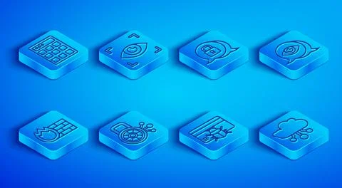 Set line Password protection, Eye scan, Cyber security, System bug in credit  Stock Illustration