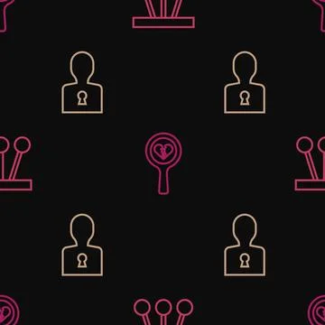 Set line Pendulum, Solution to the problem and Broken heart or divorce on s.. イラスト素材