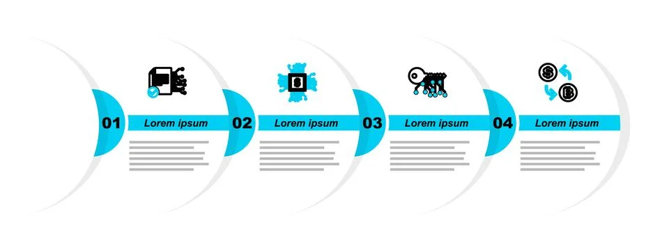 Set line Processor chip with dollar, Cryptocurrency exchange, CPU mining fa.. Illustrazione stock