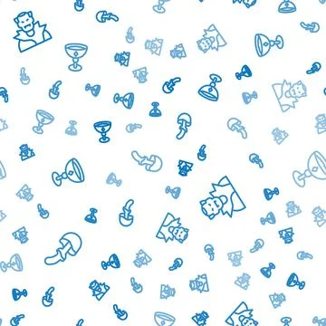 Set line Psilocybin mushroom, Vampire and Medieval goblet on seamless pattern Stock Illustration