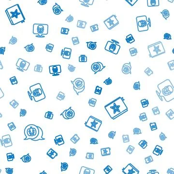 Set line Pumpkin, Ancient magic book and Skull on seamless pattern. Vector Illustrazione stock