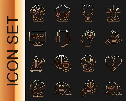 Set line Question and Answer, Broken heart or divorce, Solution to the problem Illustrazione stock