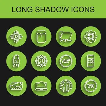 Set line RAM, random access memory, Cloud technology data transfer storage, P Stock Illustration