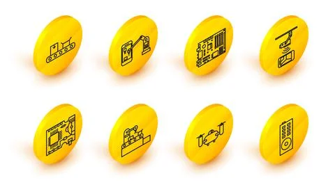 Set line Remote control, Wireless Controlling CCTV security, Electronic com.. Stock Illustration