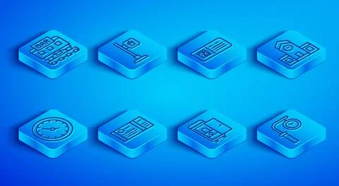 Set line Restaurant train, Cafe and restaurant location, QR code ticket, Train イラスト素材