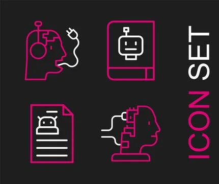 Set line Robot for maintenance, Technical specification, User manual and Stock Illustration