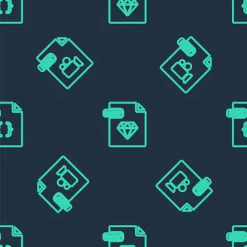 Set line RUBY file document, MOV and CSS on seamless pattern. Vector イラスト素材
