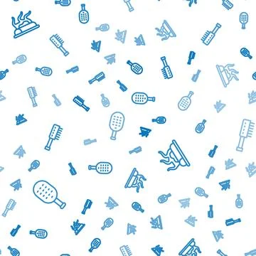 Set line Sauna brush, Campfire and on seamless pattern. Vector Stockillustratie