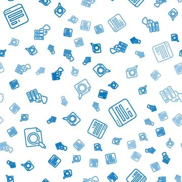 Set line Search concept with folder, Browser window and Network cloud connection Ilustración de archivo