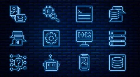 Set line Server, Data, Web developer programming code, Computer api interface イラスト素材