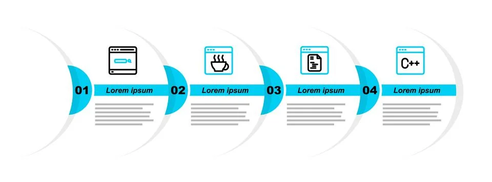 Set line Software, and Search engine icon. Vector Stock Illustration