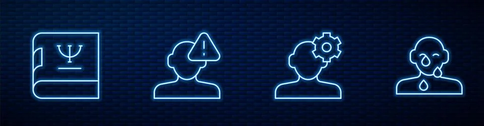 Set line Solution problem in psychology, Psychology book, Finding a and Tear cry Stock Illustration