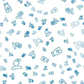 Set line Solution problem in psychology, Sedative pills and Male doctor on Stock Illustration