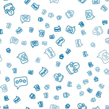 Set line Speech bubble chat, Headphones with question and Telephone 24 hours Stockillustratie