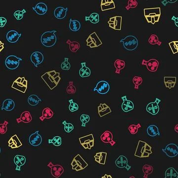 Set line Speech bubble with snoring, Bioengineering service, Upload inbox and イラスト素材