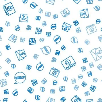 Set line Speech bubble with text Help, Address book and Envelope question mark Stock Illustration