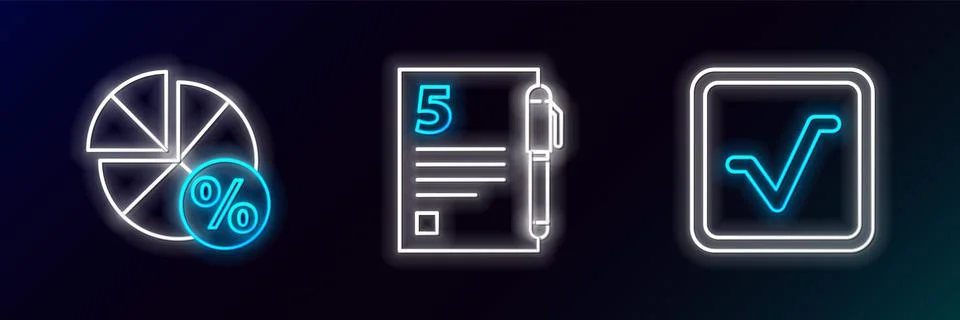 Set line Square root, Graph, schedule, chart, diagram and Test or exam sheet and Stock Illustration