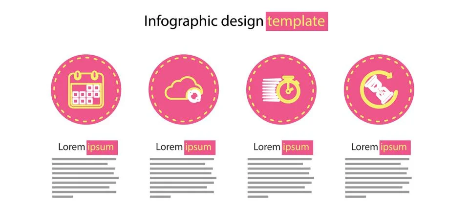 Set line Stopwatch, Waiting, Cloud sync refresh and Calendar icon. Vector Stock Illustration