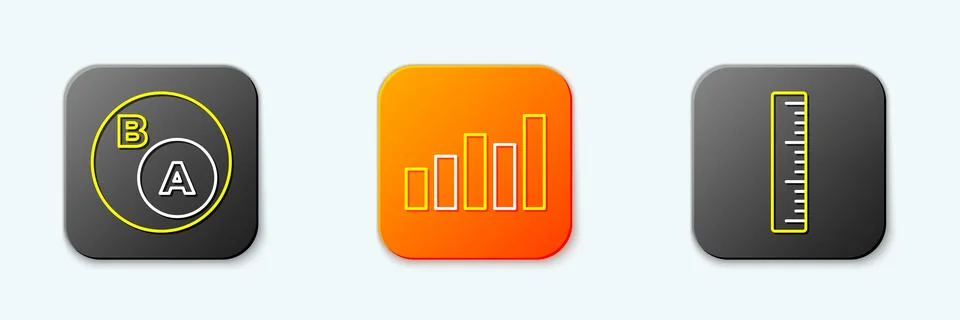 Set line Subsets, math, a is subset of b, Graph, schedule, chart, diagram a.. 스톡 일러스트