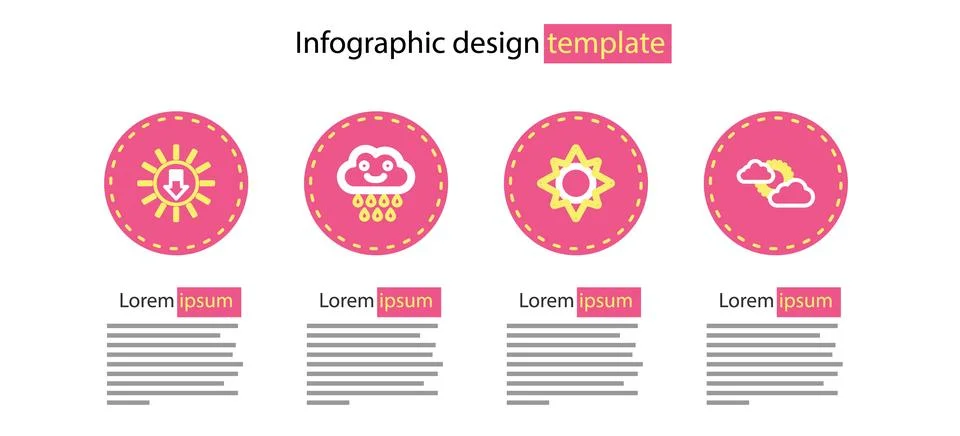Set line Sun, and cloud weather, Cloud with rain and Sunset icon. Vector Stock Illustration