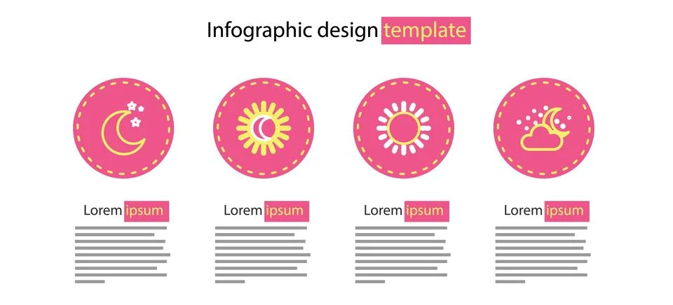 Set line Sun, Cloud with moon and stars, Eclipse of the sun and Moon icon. .. Ilustração Stock
