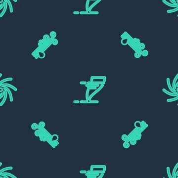 Set line Tornado, Wind and rain with snow and on seamless pattern. Vector Stock Illustration