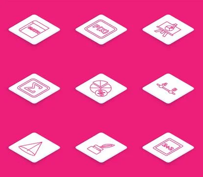 Set line Triangle math, Equation solution, XYZ Coordinate system, Geometric.. Stock Illustration