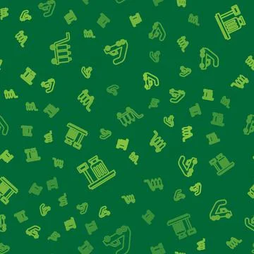 Set line Trolley baggage, Scale with suitcase and Passenger ladder for plane イラスト素材