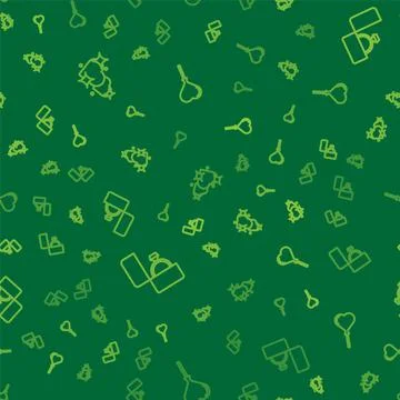 Set line Two Linked Hearts, Diamond engagement ring and Balloons form of heart Stock Illustration