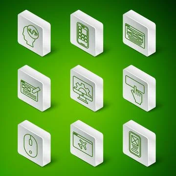 Set line UI or UX design, Website template, Front end development, Mobile Apps イラスト素材
