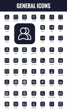 Set Of Line Universal Icons Stock Illustration